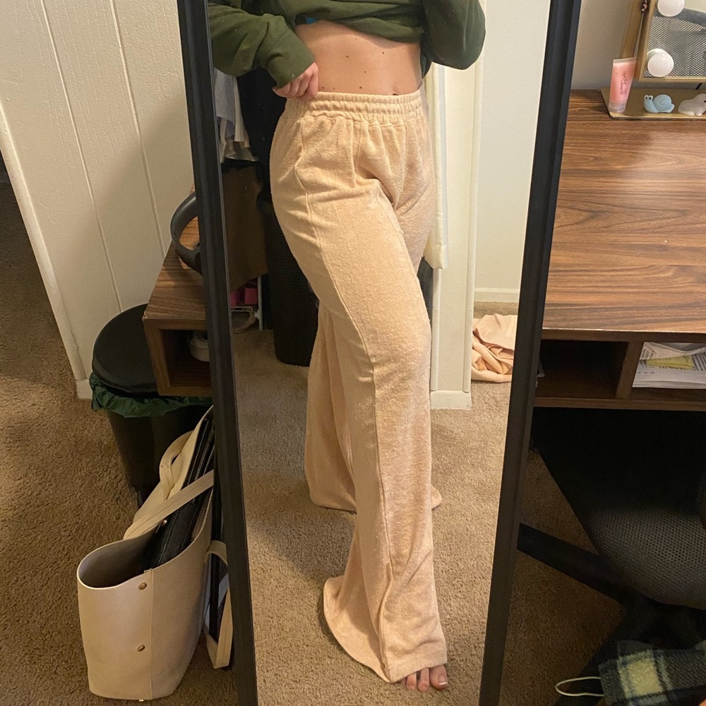 Terry cloth pants
